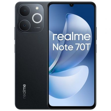 Smartphone Realme Note 70T 4GB/ 128GB/ 6.74'/ Negro Obsidiana